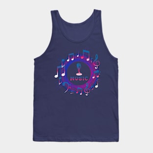 microphone for music performance Tank Top